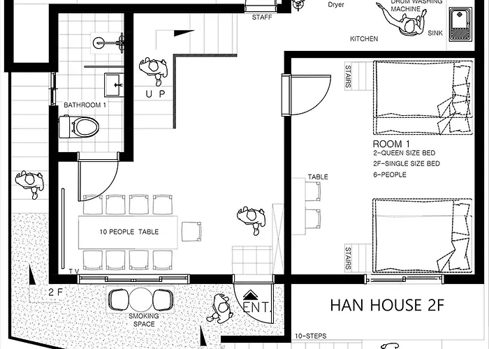 Villa House Rooftop 4br And 3bath Bbq *