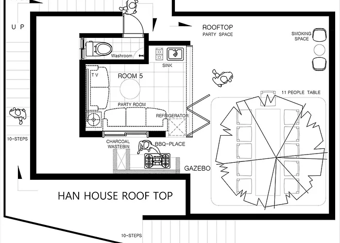 Villa House Rooftop 4br And 3bath Bbq *